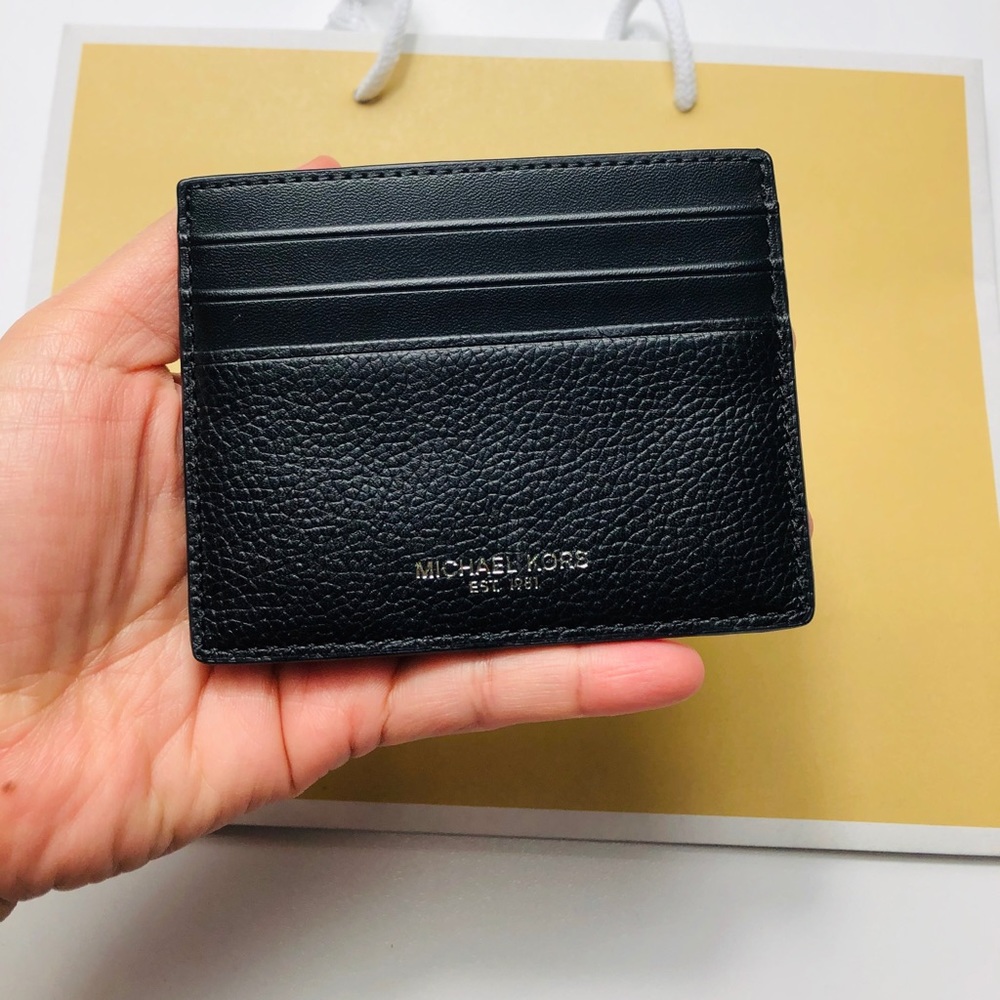 ❤️Michael Kors Card Case Black Leather❤️